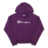 CHAMPION Mens Purple Pullover Hoodie S Cotton Blend  Hoodie Sweatshirt