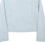 ZARA Womens Light Blue Cotton Blend Button Jacket XS Denim Plain Stylish