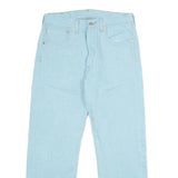 LEVI'S 501XX Mens Jeans Blue Classic Straight Denim Light W32 L30 Button Closure