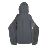 MAMMUT Womens Grey & Black Outdoor Hooded Jacket XS Polyamide Zip Waterproof