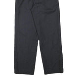 Womens Wool Blend Black Regular Fit Straight Leg Trousers W26 L27 Classic Zip