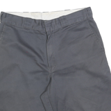 DICKIES Mens Shorts Grey Casual Regular L W36 Workwear Cotton Blend