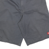 DICKIES Mens Shorts Grey Casual Regular L W36 Workwear Cotton Blend
