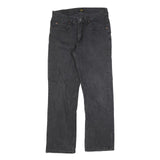LEE Mens Regular Fit Black Denim Jeans Cotton Blend Zip W32 L32 Classic Style
