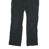 DICKIES Mens Cotton Blend Black Regular Straight Trousers W32 L32 Workwear Zip