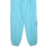 Mens Joggers Blue & White Relaxed Tapered S W26 L32 Polyester Blend Sports