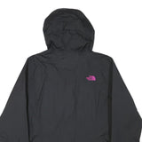 THE NORTH FACE Womens Black Pink Logo Outdoor Jacket M Polyester Blend Zip