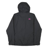 THE NORTH FACE Womens Black Pink Logo Outdoor Jacket M Polyester Blend Zip
