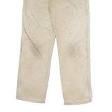 DICKIES Mens Cotton Beige Regular Straight Trousers W28 L30 Workwear Utility Zip