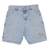 WRANGLER Mens Cotton Blend Blue Casual Denim Shorts L W36