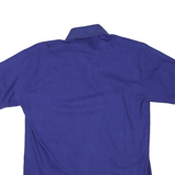 POLO RALPH LAUREN Mens Blue Short Sleeve Crest Logo M Cotton Blend Polo Shirt