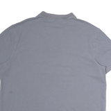 CALVIN KLEIN Mens Blue & Light Blue Cotton Short Sleeve Striped 2XL Polo Shirt