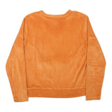 BEST CONNECTION Womens Orange V-Neck M Zipper Pocket Sweatshirt Polyester Blend