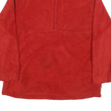 WHITESIERRA Mens Red Plain Pullover Regular Fit Jumper L Polyester Blend