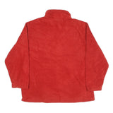 WHITESIERRA Mens Red Plain Pullover Regular Fit Jumper L Polyester Blend