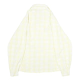 MAMMUT Womens Cream & Yellow Shirt M Lightweight Outdoor Style Button Closure