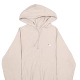 CHAMPION REVERSE WEAVE Mens Beige Hoodie S Cotton Blend Pullover Casual