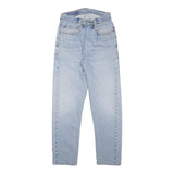 LEVI'S 505 Womens Slim Light Blue Denim Jeans W24 L27 Classic Fit Zip Closure