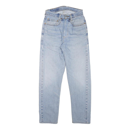 LEVI'S 505 Womens Slim Light Blue Denim Jeans W24 L27 Classic Fit Zip Closure