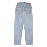 LEVI'S 505 Womens Slim Light Blue Denim Jeans W24 L27 Classic Fit Zip Closure