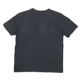 NIKE Mens Black Hook 'Em Horns Graphic T-Shirt M Short Sleeve Crew Neck Sports