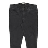 LEVI'S 711 Womens Jeans Black Slim Skinny Denim Medium W32 L24 Stretch Cotton