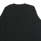 CHAMPION Mens Black Long Sleeve Crew Neck Logo Graphic T-Shirt L