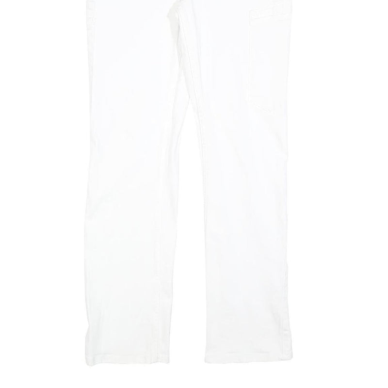 ENGELBERT STRAUSS Womens White Regular Fit Straight Denim Jeans W28 L30