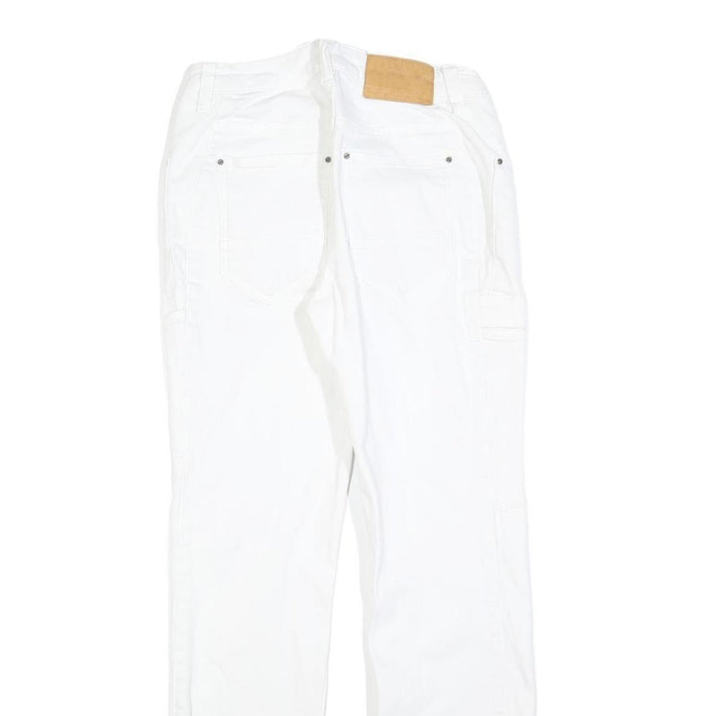 ENGELBERT STRAUSS Womens White Regular Fit Straight Denim Jeans W28 L30