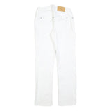 ENGELBERT STRAUSS Womens White Regular Fit Straight Denim Jeans W28 L30
