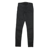 LEVI'S Womens Black Slim Skinny Denim Jeans Cotton Blend Zip W24 L30 Classic Fit