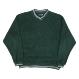 SDI Mens Green Plain Pullover Jumper Crew Neck Basic Knit L Casual Wear