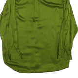 ZARA Womens Green Long Sleeve Shirt Collared XS Elegant Lightweight Polyester