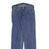 LEVI'S 505 Mens Jeans Blue Regular Straight Denim Medium W30 L32 Classic Fit Zip