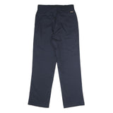 DICKIES Mens Polyester Blend Classic Blue Zip Trousers W34 L32 Workwear Straight