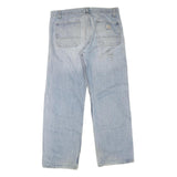 CARHARTT Mens Regular Fit Light Blue Denim Jeans W40 L33 Button Closure Cotton