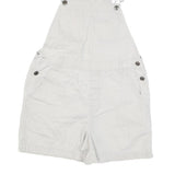 XHILARATI Womens White Cotton Blend Regular Fit Denim Dungarees S W30 L4 Casual