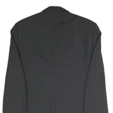 MADE IN ITALY Mens Black Classic Jacket L Polyester Blend Button Formal Wear
