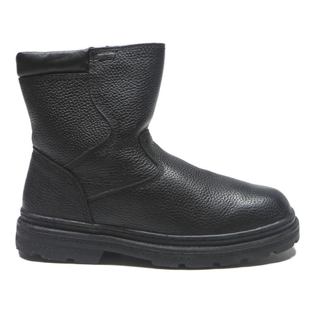 GALLU-TEX Mens Ankle Boots Leather Black UK 7.5 Durable Textured Waterproof