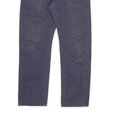 CARHARTT Mens Cotton Blend Blue Regular Straight Leg Trousers W32 L32 Workwear