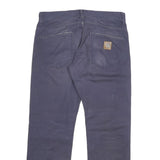 CARHARTT Mens Cotton Blend Blue Regular Straight Leg Trousers W32 L32 Workwear