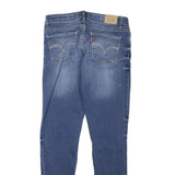 LEVI'S 710 Womens Slim Blue Denim Medium W26 L27 Stretch Zip Jeans Skinny Fit