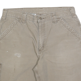 CARHARTT Mens Shorts Beige Casual Cotton Blend M W34 Workwear Pocketed
