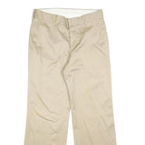 GUCCI Mens Cotton Beige Relaxed Straight Trousers W32 L31 Classic Button Fly