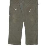 DICKIES Mens Cotton Blend Green Regular Fit Straight Leg Trousers W34 L30