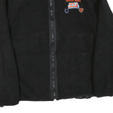 NFL Mens Black Super Bowl XL1 Zip Jacket L Polyester Blend Plain Casual Sport