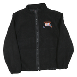 NFL Mens Black Super Bowl XL1 Zip Jacket L Polyester Blend Plain Casual Sport