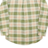 FIELD & STREAM Mens Green & Cream Check Shirt M Long Sleeve Cotton Casual