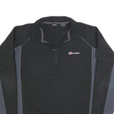 BERGHAUS Mens Black & Grey Performance Polyester Blend Jumper Pullover XL
