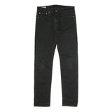 LEVI'S 502 Big E Mens Jeans Black Slim Skinny Denim W32 L31 Classic Cotton Blend